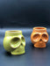 Ceramic - Set of 4 Skull - Shaped Mezcal/Tequila Shot Glasses – Inspired by Mexican Folklore - CEMCUI