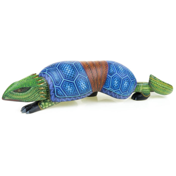 Chameleon Jaguar Armadillo Fusion - Oaxacan Alebrije Wood Carving - CEMCUI