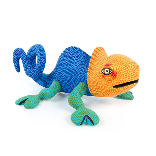 Chameleon - Oaxacan Alebrije Wood Carving - CEMCUI