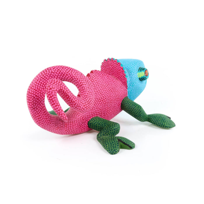 Chameleon - Oaxacan Alebrije Wood Carving - CEMCUI