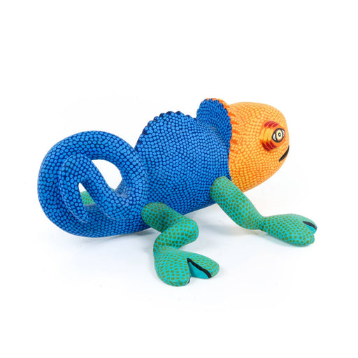 Chameleon - Oaxacan Alebrije Wood Carving - CEMCUI