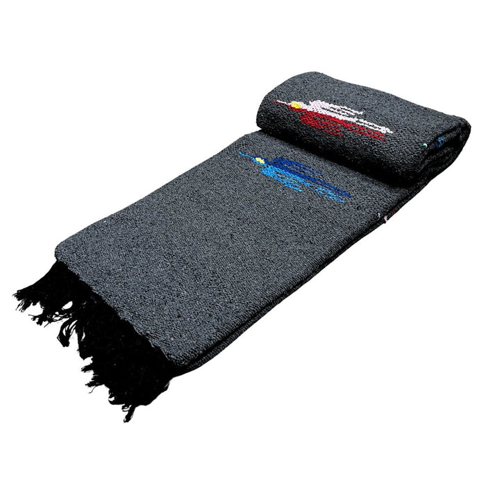 Charcoal Thunderbird Baja Blanket - CEMCUI