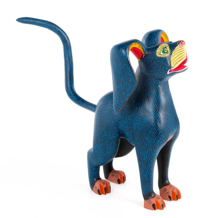 Cheerful Dog - Oaxacan Alebrije Wood Carving - CEMCUI