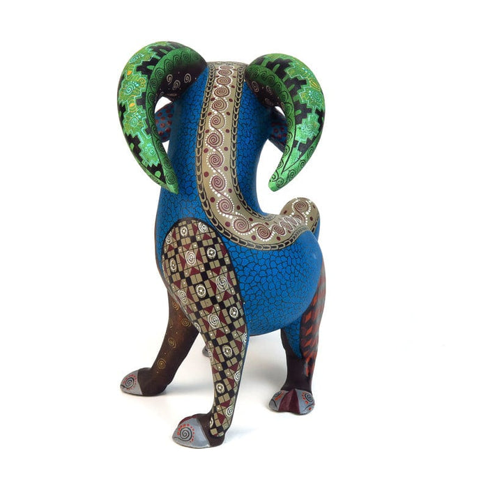 Cheerful Goat - Oaxacan Alebrije Wood Carving - CEMCUI