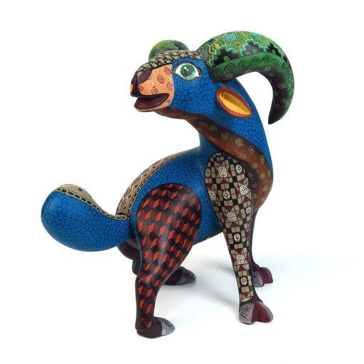 Cheerful Goat - Oaxacan Alebrije Wood Carving - CEMCUI