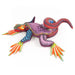 Cheerful Iguana - Oaxacan Alebrije Wood Carving - CEMCUI