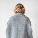 CHIAPAS Wool Wrap - Charcoal + White - CEMCUI