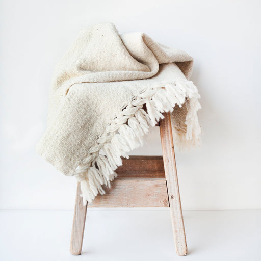 CHIAPAS Wool Wrap - Oatmeal - CEMCUI