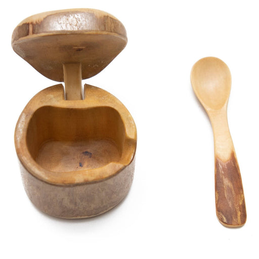 Coffeewood Mini Salt Box and Spoon - CEMCUI