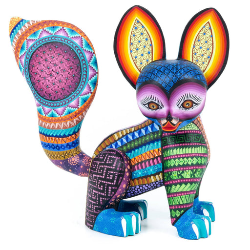 Colorful Fox - Oaxacan Alebrije Wood Carving - CEMCUI