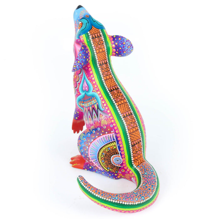 Colorful Mouse - Oaxacan Alebrije Wood Carving - CEMCUI