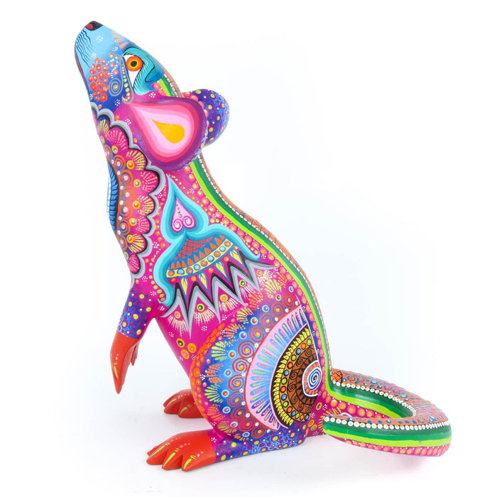 Colorful Mouse - Oaxacan Alebrije Wood Carving - CEMCUI