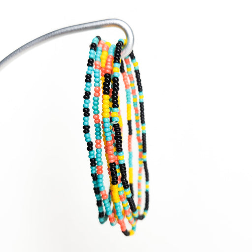 Confetti Seed Bead Bracelets - Set of 6 - CEMCUI