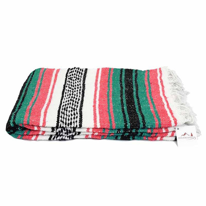 Coral & Sea Green Falsa Yoga Blanket - CEMCUI