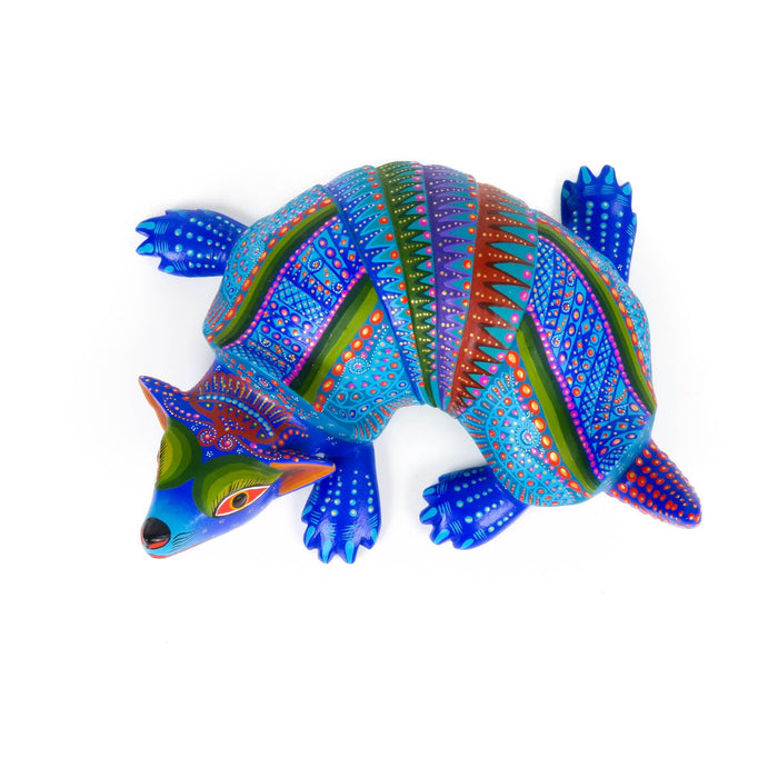 Coyote Armadillo Fusion - Oaxacan Alebrije Wood Carving - CEMCUI