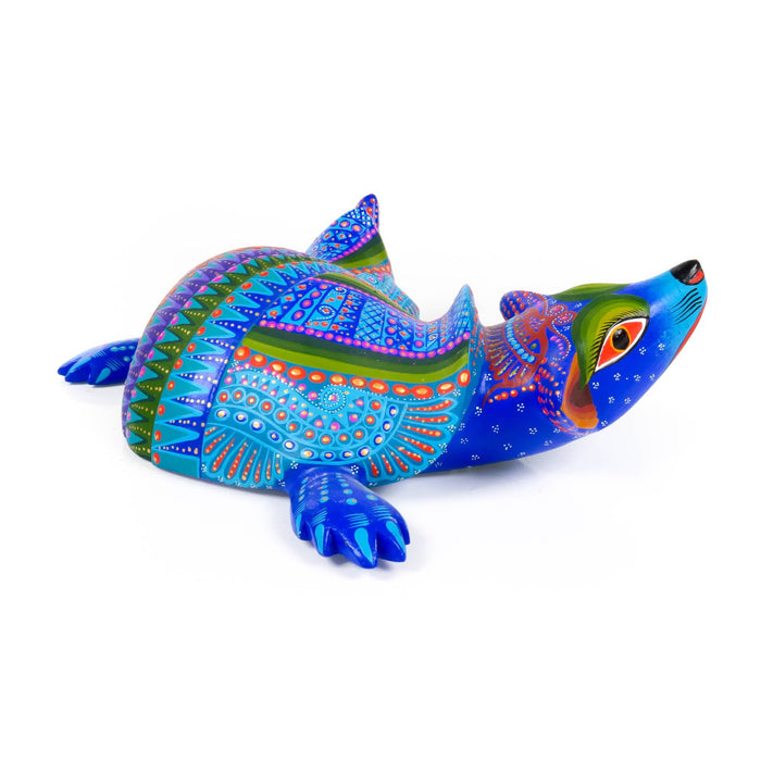 Coyote Armadillo Fusion - Oaxacan Alebrije Wood Carving - CEMCUI