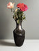 Craft by order Beautiful Black Clay Flower Pot , Florero Decorative Pot handmade in Oaxaca, barro negro 11 x 5.5 in - CEMCUI