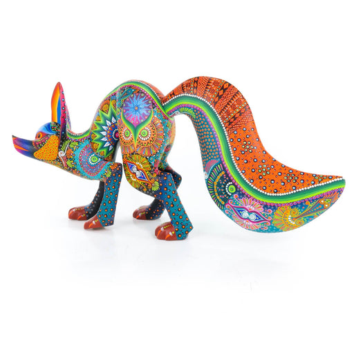 Cunning Fox - Oaxacan Alebrije Wood Carving - CEMCUI