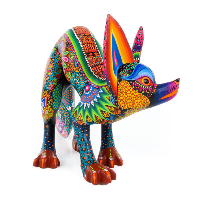 Cunning Fox - Oaxacan Alebrije Wood Carving - CEMCUI