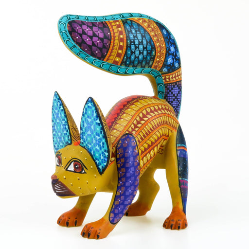 Curious Fox - Oaxacan Alebrije Wood Carving - CEMCUI