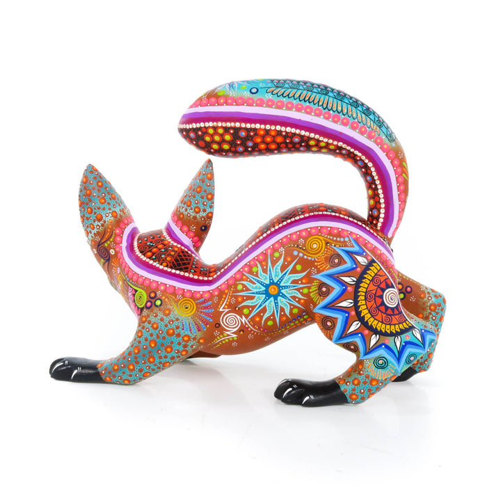 Curious Fox - Oaxacan Alebrije Wood Carving - CEMCUI