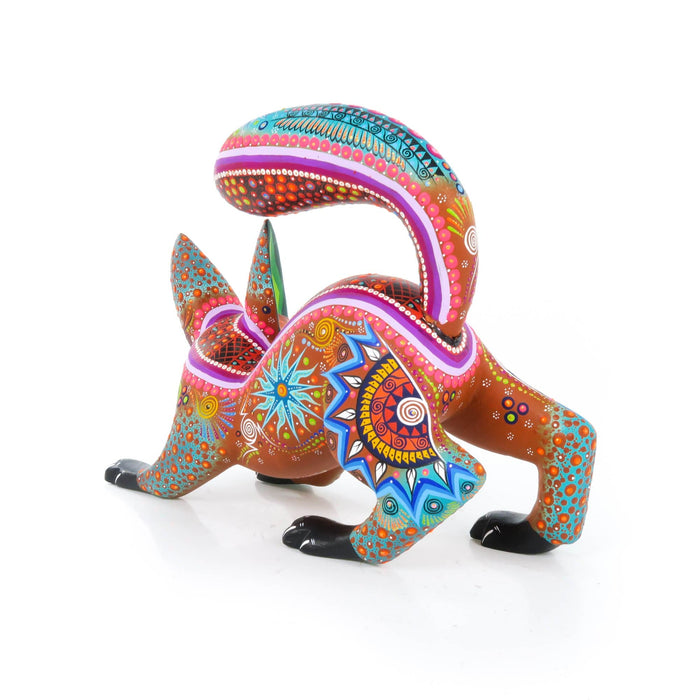 Curious Fox - Oaxacan Alebrije Wood Carving - CEMCUI