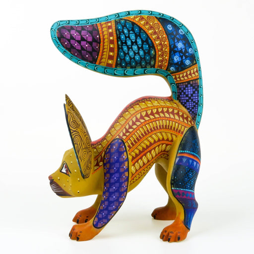 Curious Fox - Oaxacan Alebrije Wood Carving - CEMCUI