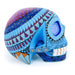 Day of The Dead Skull (Blue) - Oaxacan Alebrije Wood Carving - CEMCUI