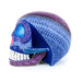 Day of The Dead Skull (Blue) - Oaxacan Alebrije Wood Carving - CEMCUI