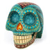 Day of The Dead Skull (Green) - Oaxacan Alebrije Wood Carving - CEMCUI