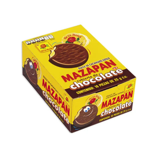 De La Rosa Mazapan W/Chocolate 25 gm 16 ct - Case - 24 Units - CEMCUI