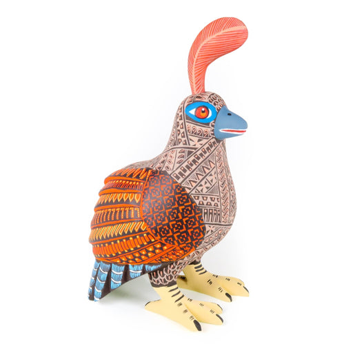 Elegant Quail - Oaxacan Alebrije Wood Carving - CEMCUI