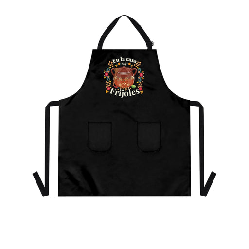 En la casa hay frijoles mandil. Funny Mexican Apron for Mexican mom or Mexican dad. Mexican wife gift - CEMCUI