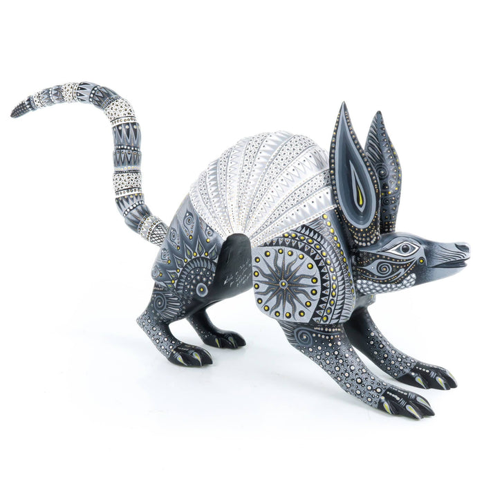 Exceptional Armadillo - Oaxacan Alebrije Wood Carving - CEMCUI