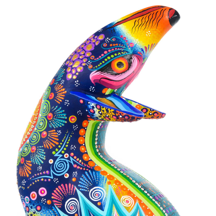 Exceptional Coyote - Oaxacan Alebrije Wood Carving - CEMCUI