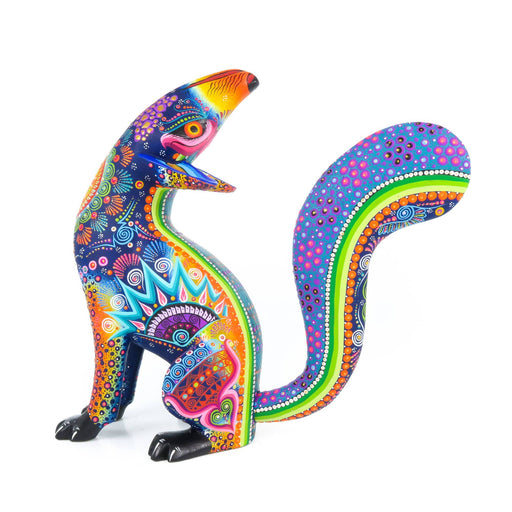 Exceptional Coyote - Oaxacan Alebrije Wood Carving - CEMCUI