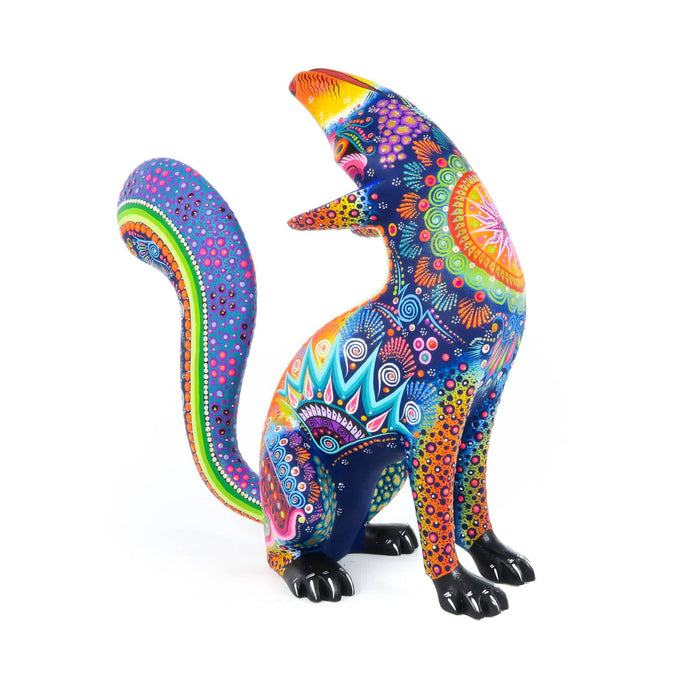 Exceptional Coyote - Oaxacan Alebrije Wood Carving - CEMCUI