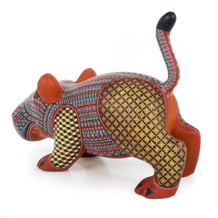 Exceptional Hippopotamus - Oaxacan Alebrije Wood Carving - CEMCUI