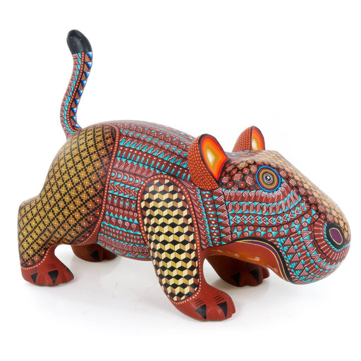 Exceptional Hippopotamus - Oaxacan Alebrije Wood Carving - CEMCUI