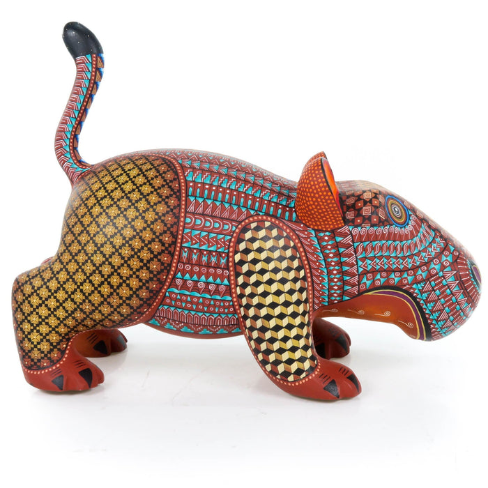 Exceptional Hippopotamus - Oaxacan Alebrije Wood Carving - CEMCUI