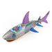 Exquisite Silver Shark - Oaxacan Alebrije Wood Carving - CEMCUI