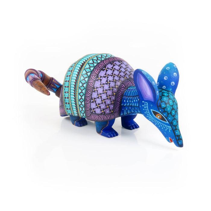 Fabulous Armadillo - Oaxacan Alebrije Wood Carving - CEMCUI