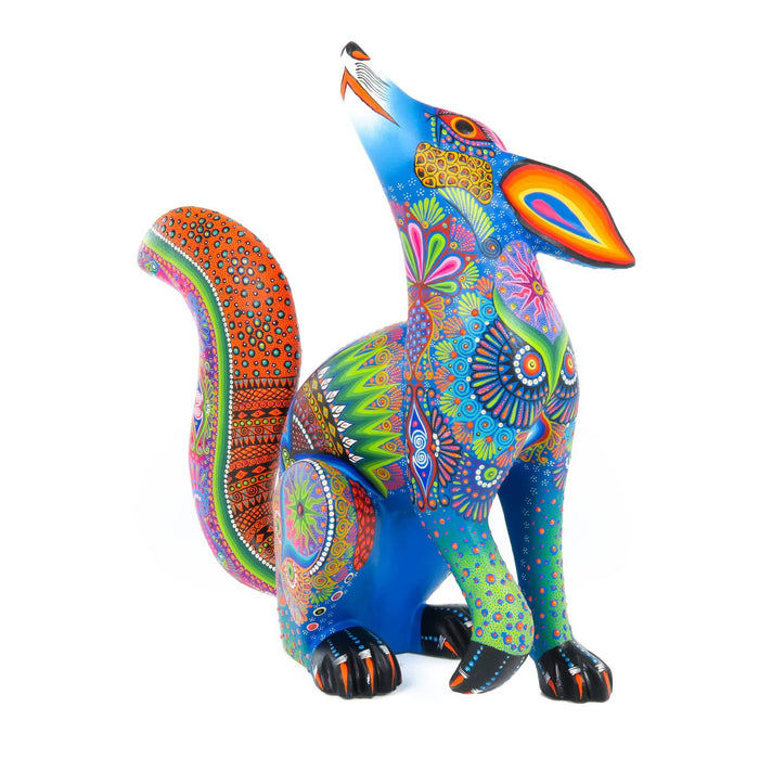 Fabulous Coyote - Oaxacan Alebrije Wood Carving - CEMCUI