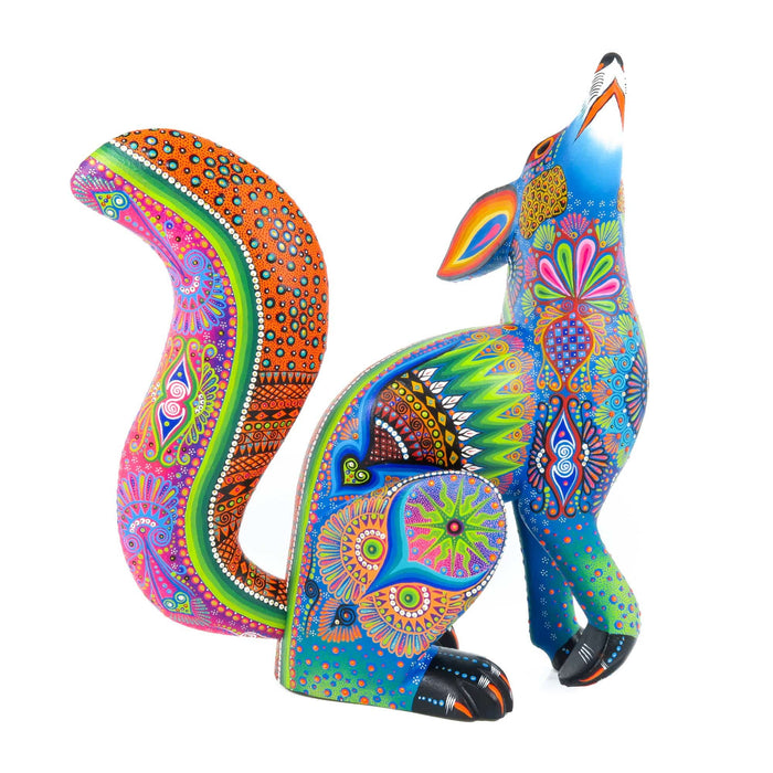 Fabulous Coyote - Oaxacan Alebrije Wood Carving - CEMCUI