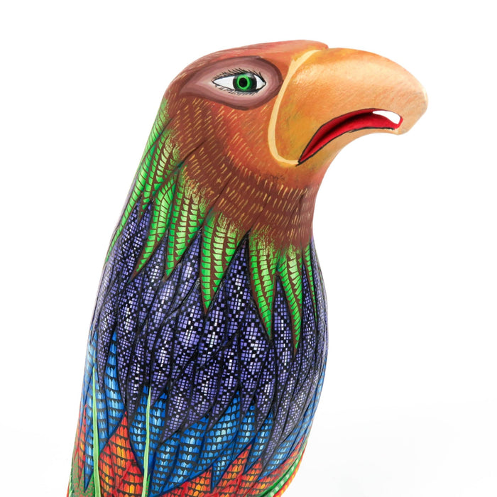 Fantastic Eagle - Oaxacan Alebrije Wood Carving Sculpture - Jose Calvo & Magaly Fuentes - CEMCUI