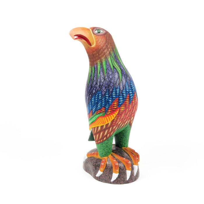 Fantastic Eagle - Oaxacan Alebrije Wood Carving Sculpture - Jose Calvo & Magaly Fuentes - CEMCUI