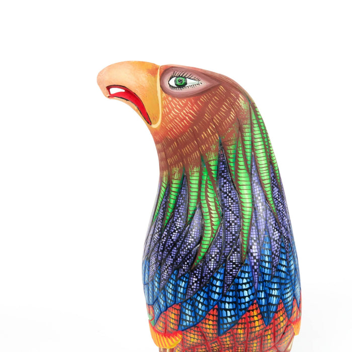 Fantastic Eagle - Oaxacan Alebrije Wood Carving Sculpture - Jose Calvo & Magaly Fuentes - CEMCUI