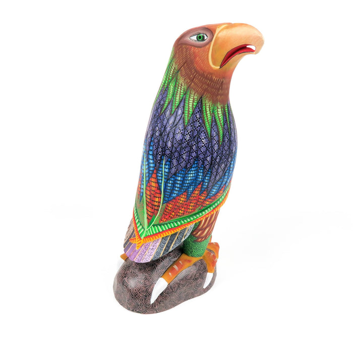 Fantastic Eagle - Oaxacan Alebrije Wood Carving Sculpture - Jose Calvo & Magaly Fuentes - CEMCUI