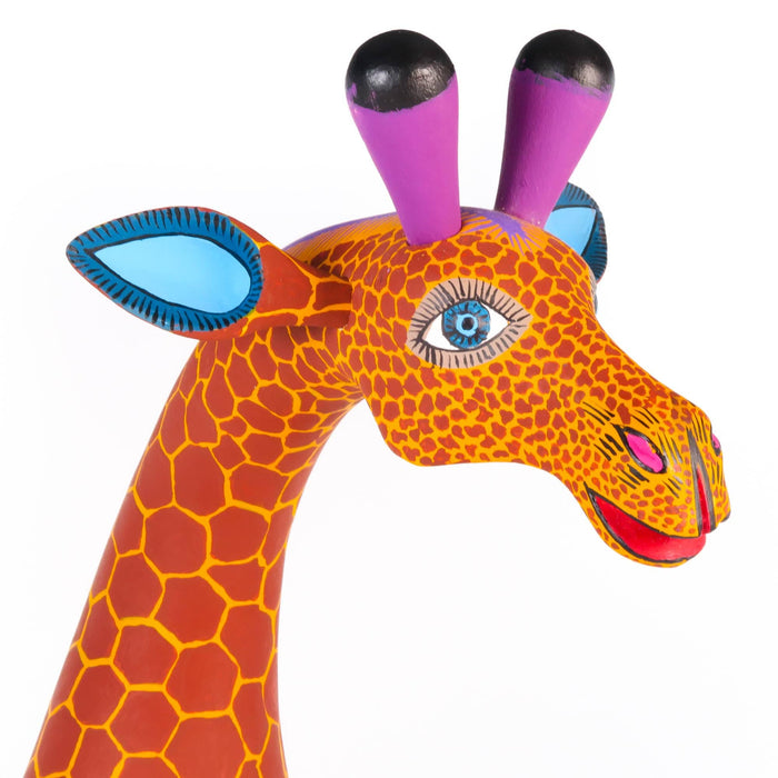 Fantastic Giraffe - Oaxacan Alebrije Wood Carving - CEMCUI