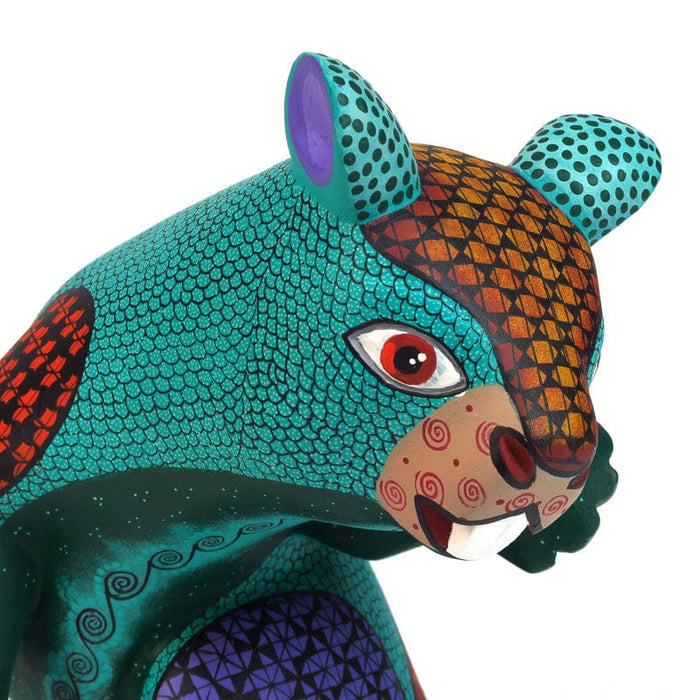 Fantastic Otter - Oaxacan Alebrije Wood Carving - CEMCUI